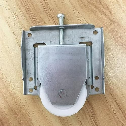 Miniatura 8 de Polea de gabinete de 4 piezas Armario Puerta corredera Ruedas de rodillo Polea de pista de muebles Rodillo de puerta deslizante Armario