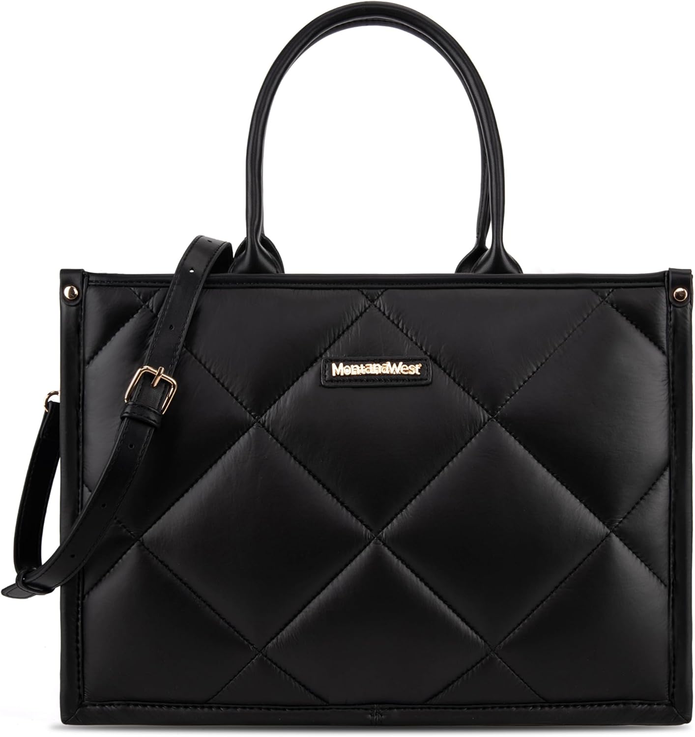 Montana West Large Puffy Tote Bag for Women Quilted Handbag Ladies Satchel