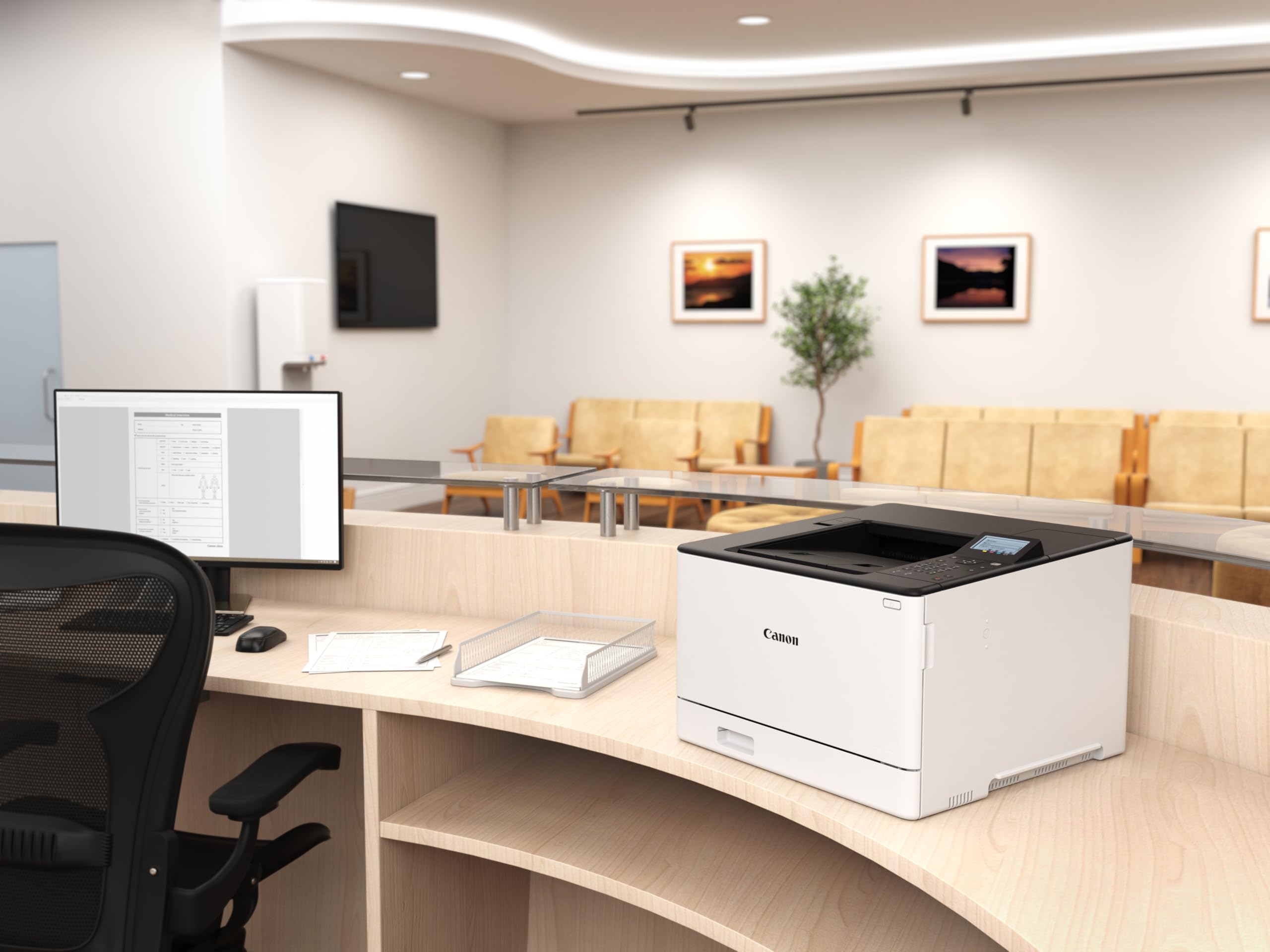 Canon i-SENSYS LBP673Cdw Impresora Láser a Color, Sólo Impresión, Velocidad de 33ppm, WiFi, Impresión a Doble Cara Automática de Alta Velocidad