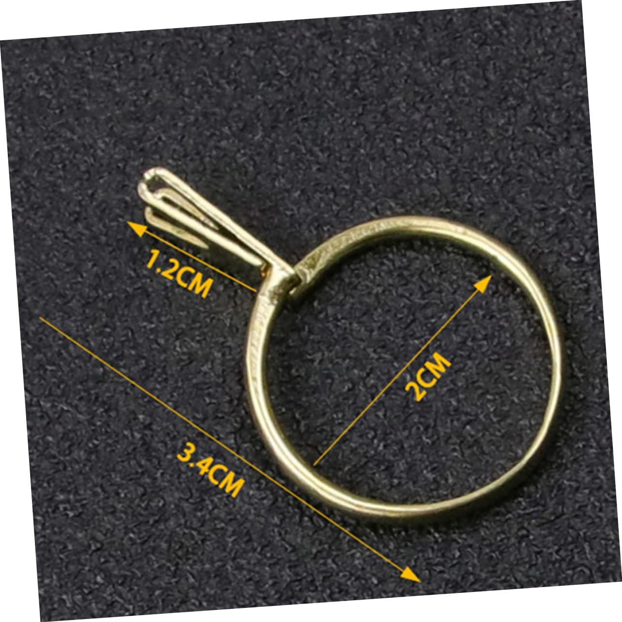 DOITOOL 12pcs Ring Trying Clamp Tool Finger Rings for Jewelry Shops Gold Silver Fitting Tools for Demonstrating Gem and Styles