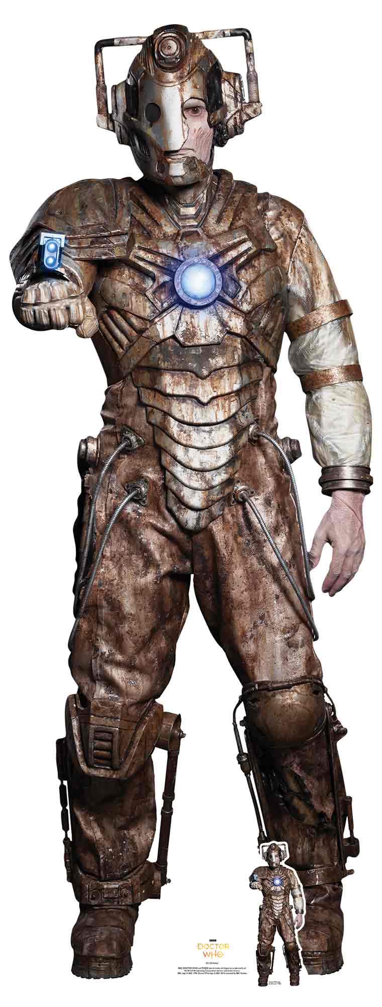 Star Cutouts SC1522 Doctor Who Ashad Lone Cyberman Lifesize Cardboard Cutout – Terrifying Villain Display, Hardcore Whovian Collector Gift