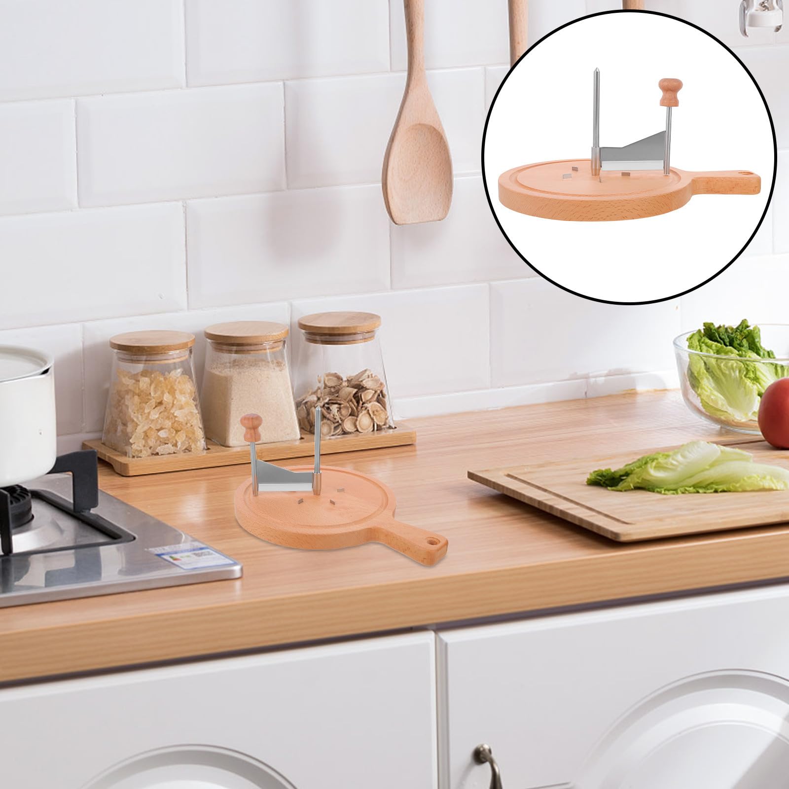 Käsehobel aus Edelstahl und Sicher und Stabil Einfach zu Reinigen für Moderne Küchen und Zuhause Praktischer Käse schneider mit Rundscheibe