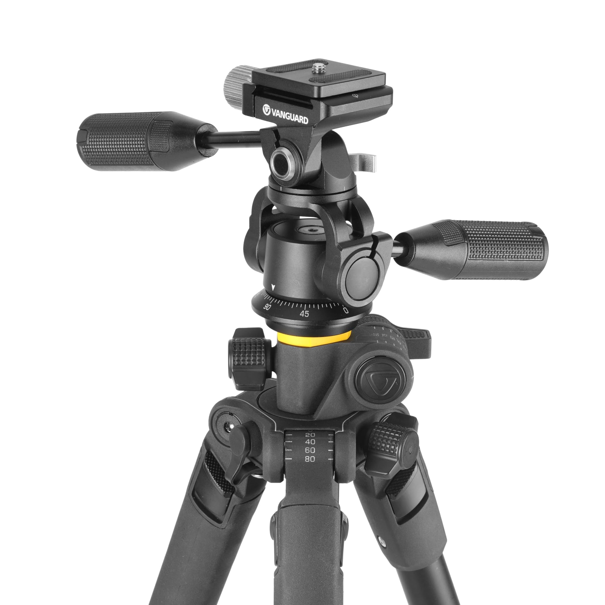 Vanguard Alta Pro 2+ 263AP G2 - Treppiede con testa panoramica per fotografia, video e riprese panoramiche, testa panoramica compatibile con Arca, colonna centrale multiangolare, portata 10 kg