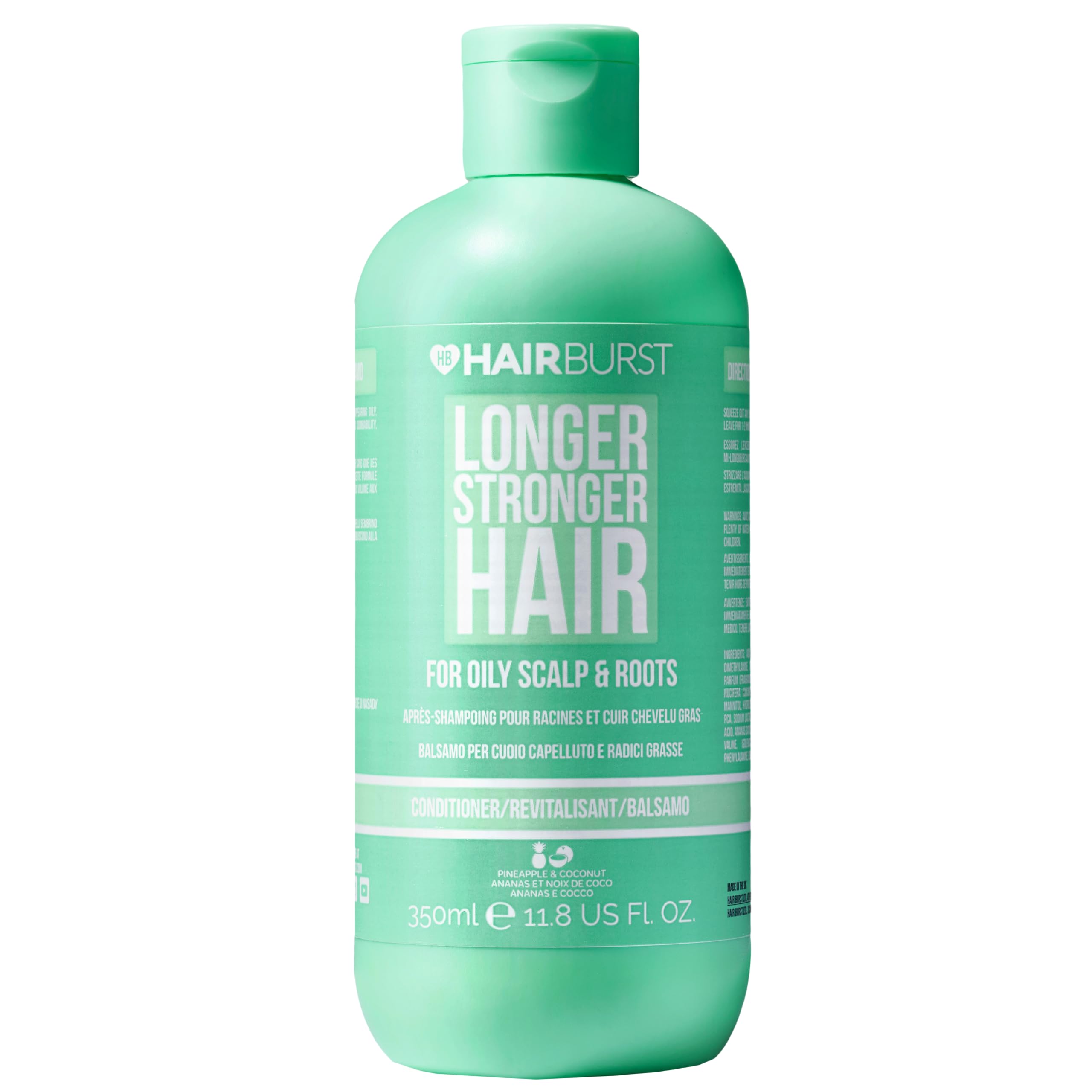 HAIR BURST Hair Conditioner for Oily Roots and Scalp - Removes Excess Sebum and Greasy Oil Build-Up - Vegan - 350ml Oily Hair