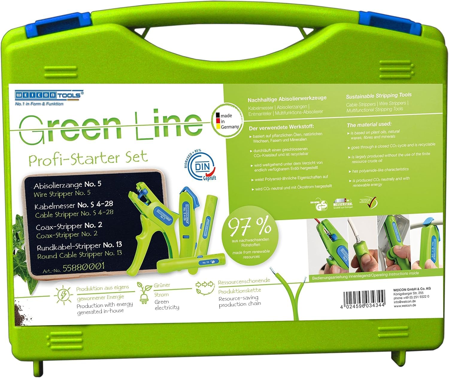 Weicon Green Tools Profi-Starter Set Line, 55880001