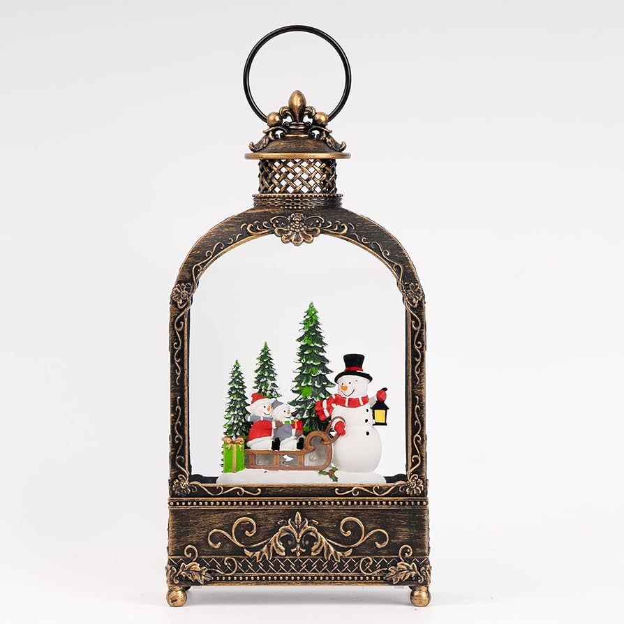 クリスマス スノードーム 雪だるま スノーイング スノードーム クリスマス 飾り 光る 動く まわる