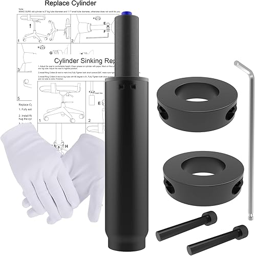 MySit Cilindro de elevación de gas de 4 pulgadas para piezas de repuesto de silla Herman Miller Aeron cilindro neumático resistente de 450 libras