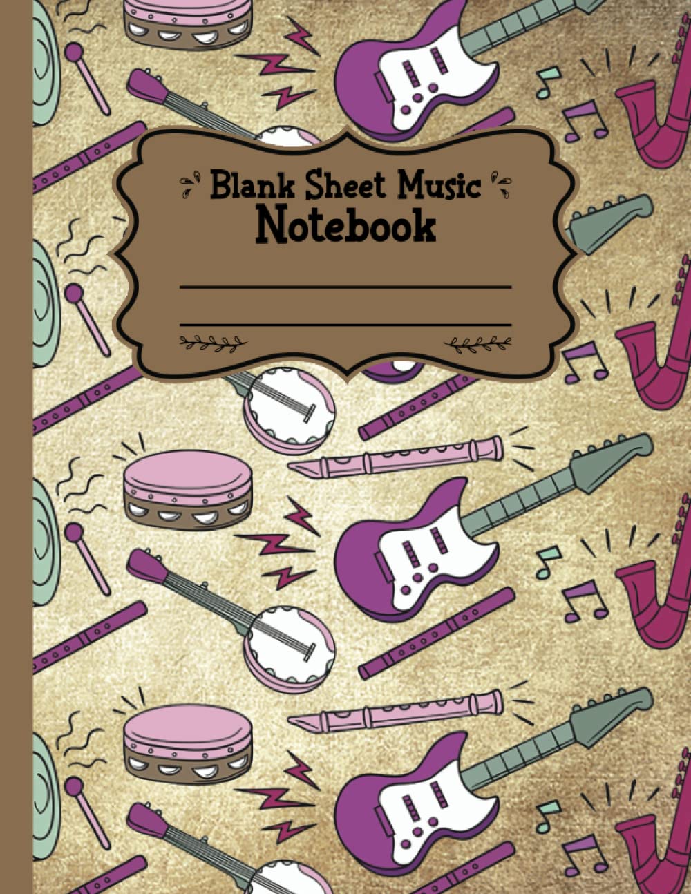 Cahier de musique pour guitare et piano idéal pour composer à la maison
