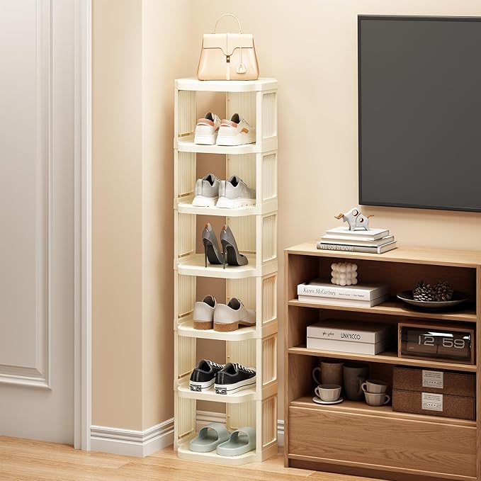 Space-Saving Shoe Rack for Small Bathrooms | DIY Organization