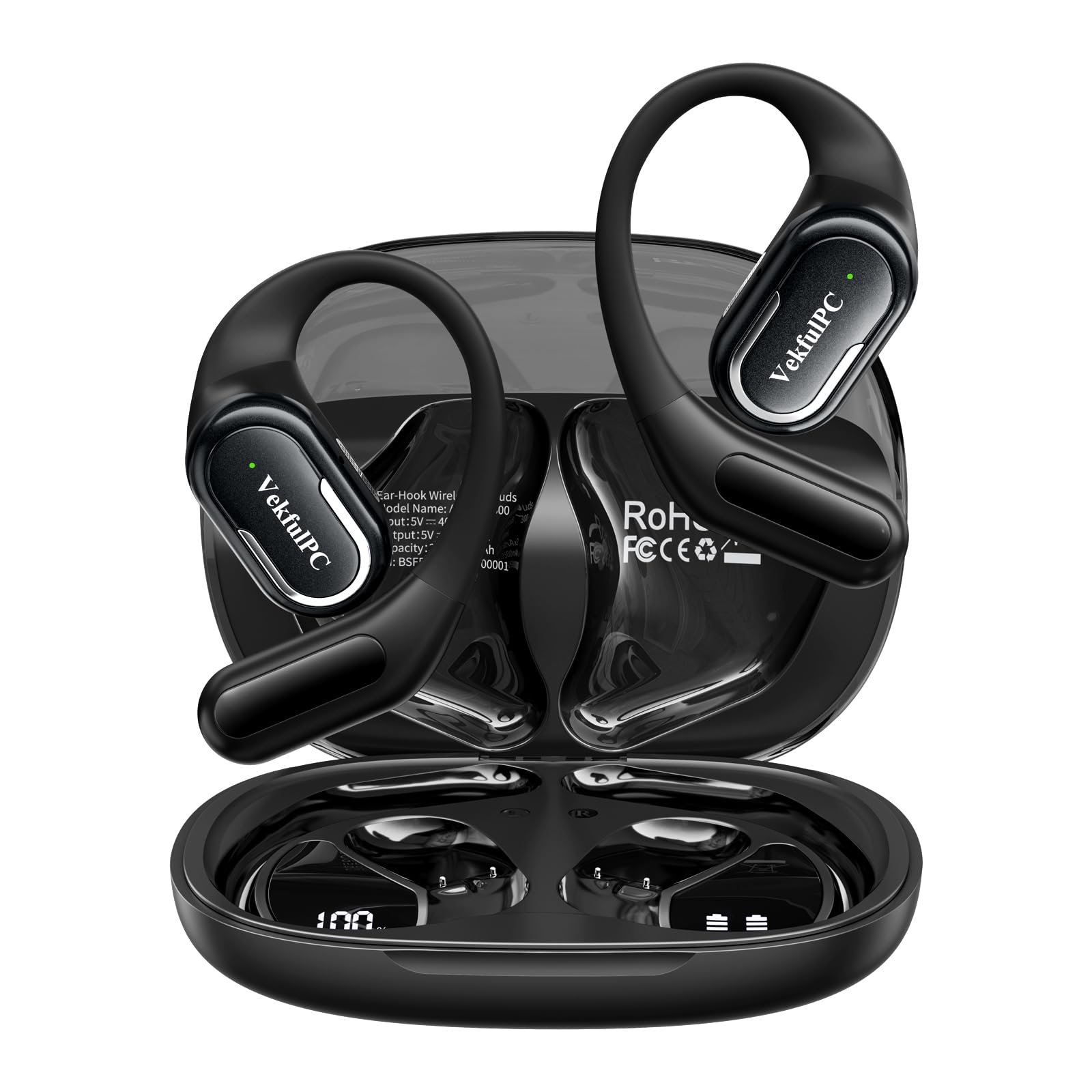 Kopfhörer Kabellos Bluetooth, Open Ear Sport, 11 Stunden Akkulaufzeit, IPX5