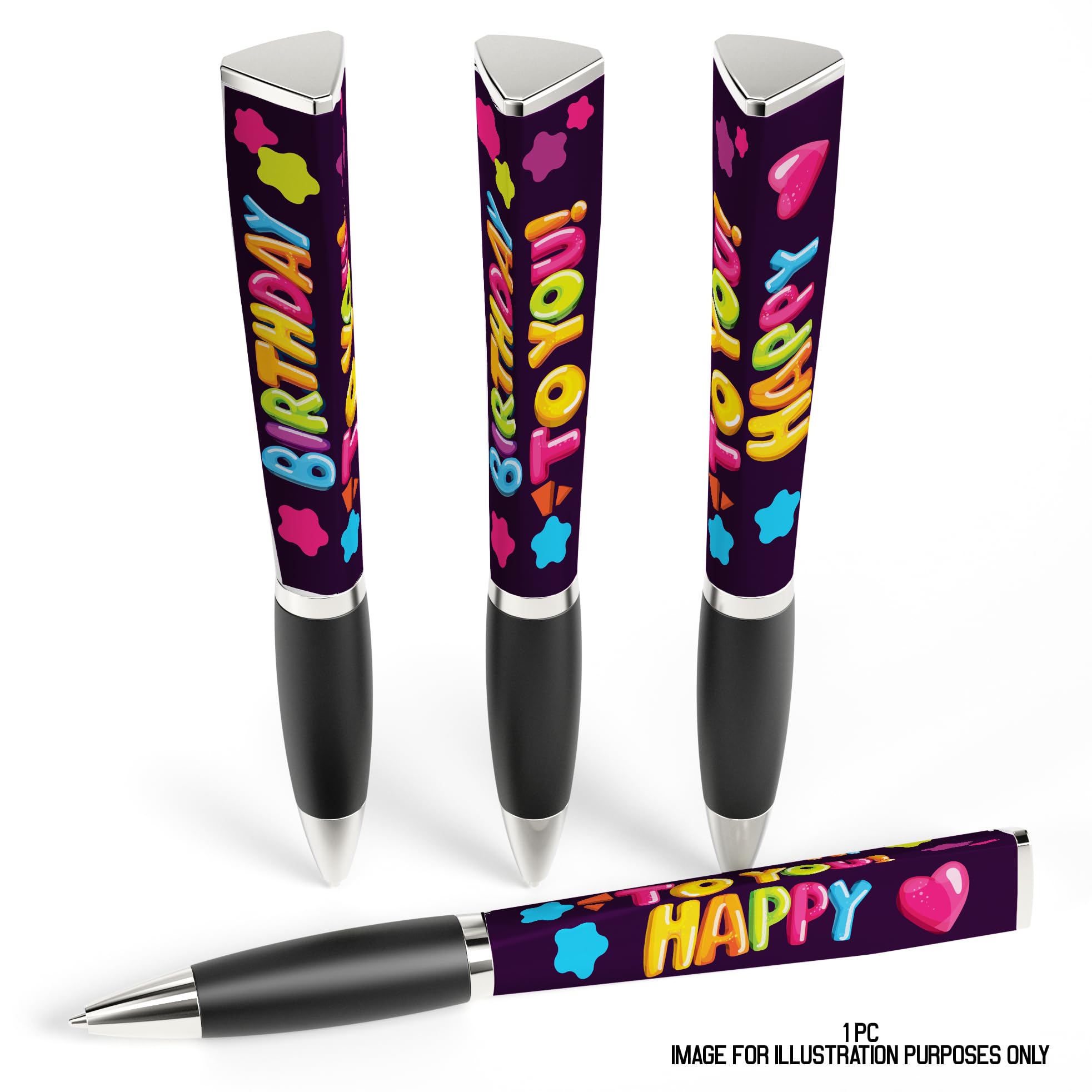 Happy Birthday Stift 3-seitig - Coole Geburtstagsgeschenke Für Kinder, Personalisierte Schreibstifte Für Mädchen