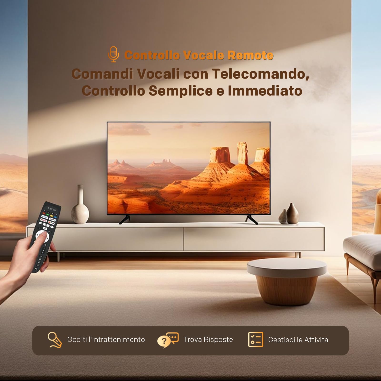 Coocaa 40 Pollici Smart TV QLED Full HD HDR 10 Dolby Audio 1.5GB RAM DVB-T/T2/C/S/S2 CI+ HEVC Main10 40CTQH38Z