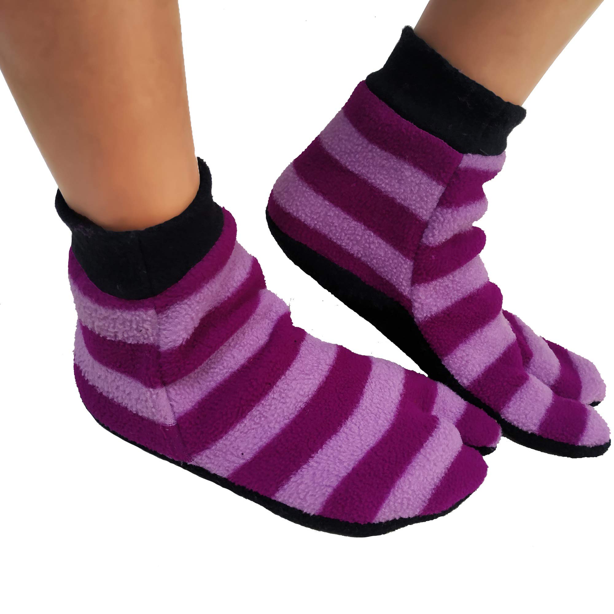 Winter Socks for Women Ladies & Men Polar Fleece velvet Knitted Lining Cozy Ankle Length shoe cum thumb socks for Indoor use-image-7