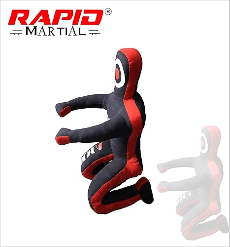 Miniatura 6 de Maniquí de presentación de MMA Grappling para entrenamiento de autodefensa BJJ Jiu Jitsu Punching Dummies (sentado 5 pies60 pulgadas), sin relleno