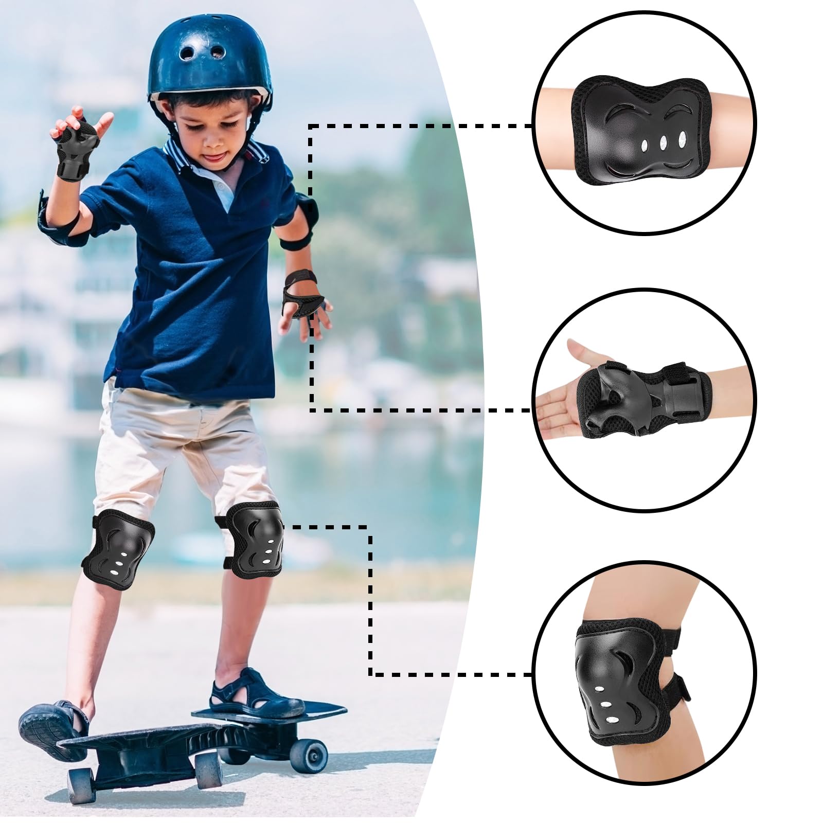 Knee Pads for Kids Protective Gear Set, Knee Pads, Elbow Pads - Image 2