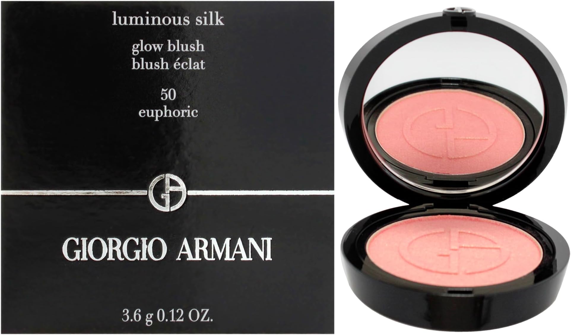 Luminous Silk Glow Blush - 50 Euphoric by Giorgio Armani for Women - 0.12 oz Blush
