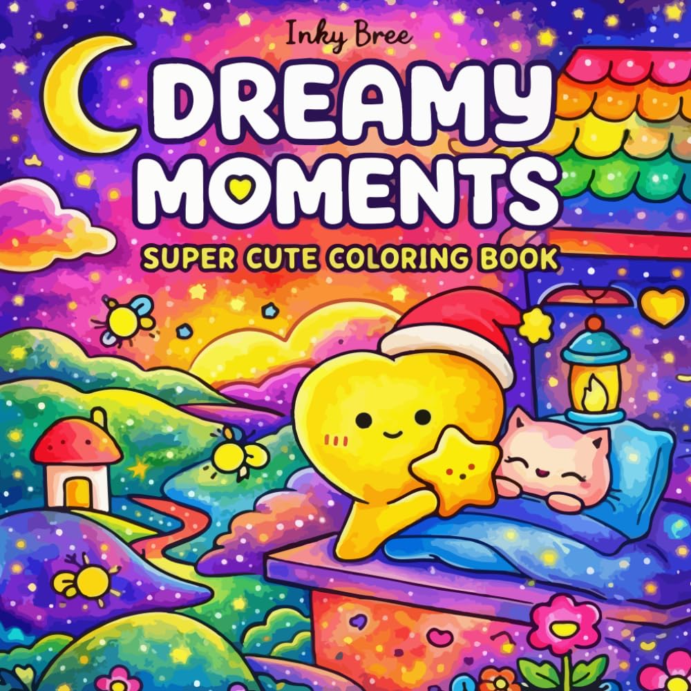 Dreamy Moments: Super Cute Coloring Book