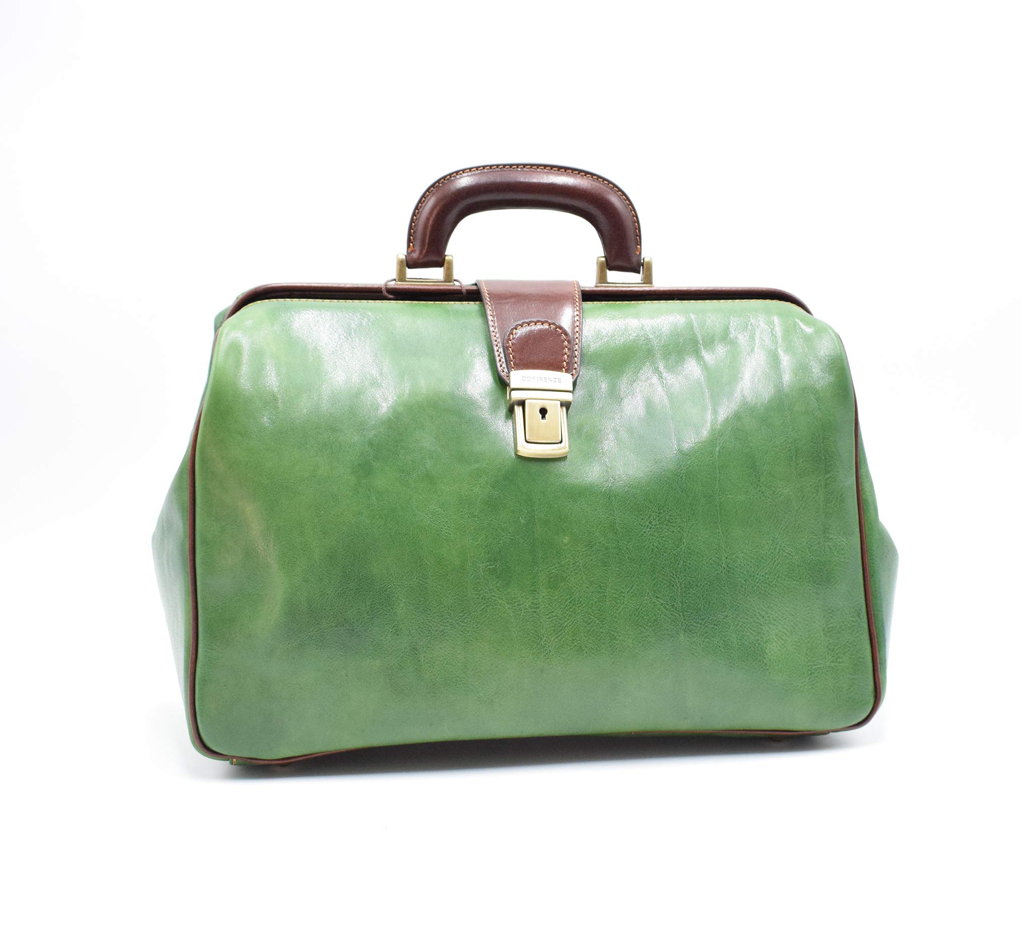 Arzttasche aus Echtem Leder - D&D0203 - zweifarbig - Made in Italy