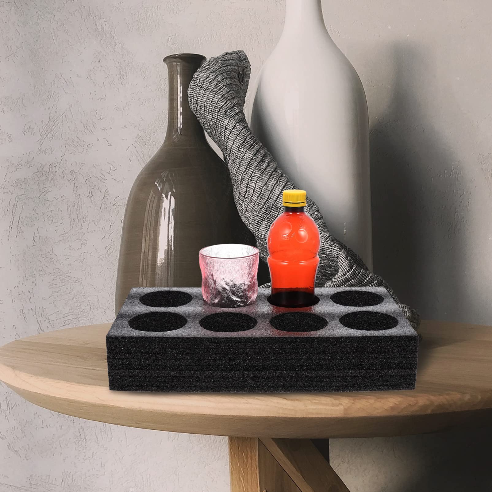 Alipis 4pièces Support De Boissons Portable Plateau De Transport Pour Tasses à Emporter Pour Café Et Thé Compartiments Mousse Épaisse