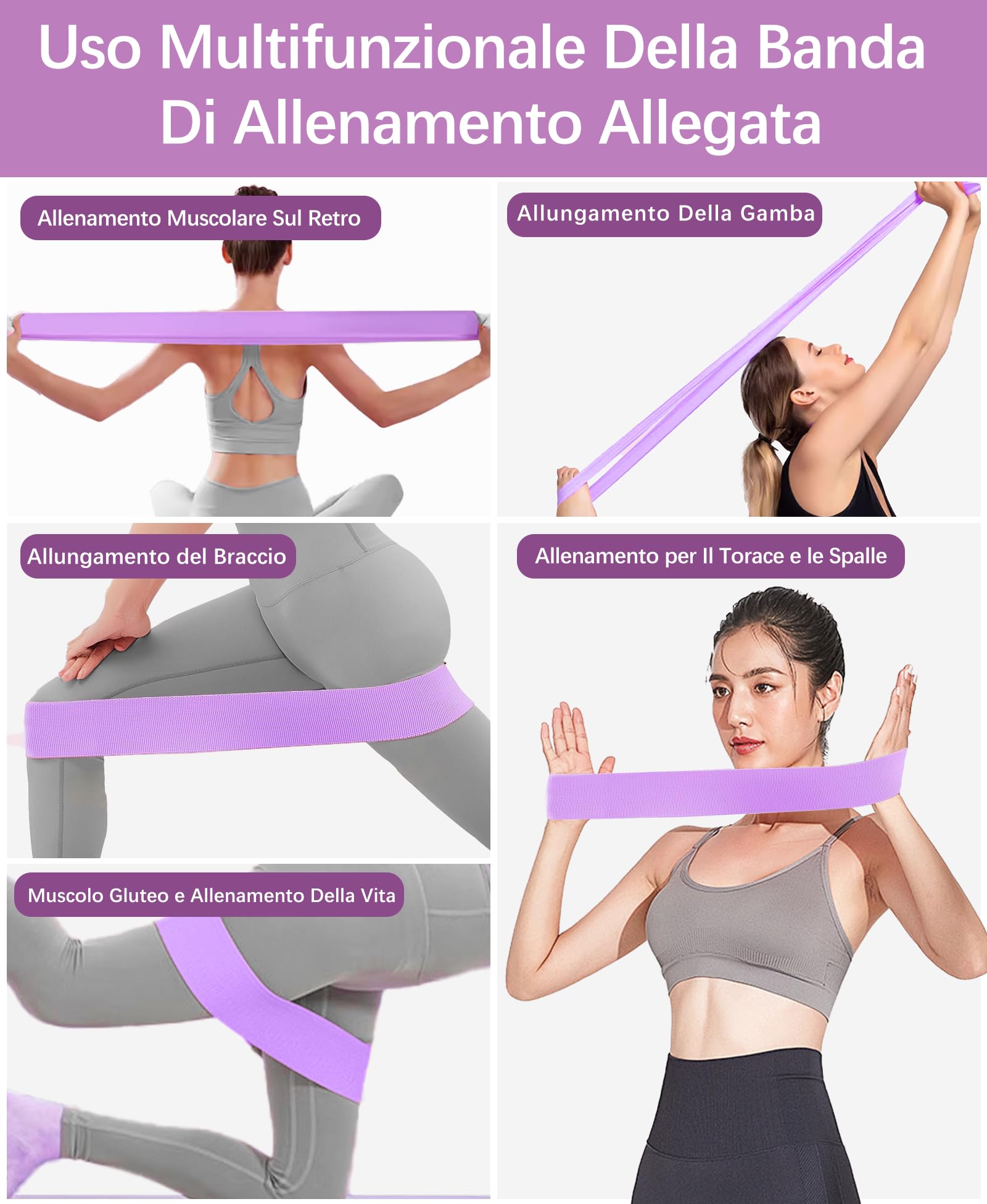 Attrezzo Interno Coscia 16KG Attrezzi Esercizi Pavimento Pelvico Muscoli Palestra in Casa Fitness Attrezzi Casa Pilates Allenamento a Casa per Addominali Glutei Arm Blaster (Violet)