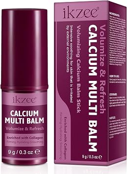 Calcium Volume Multi Balm,Anti Wrinkle Calcium Balm,Collagen Moisturing Stick with Collagen & Vitamin D,Hydrating, Firming Skin,Suitable for Eyes, Neck, Face