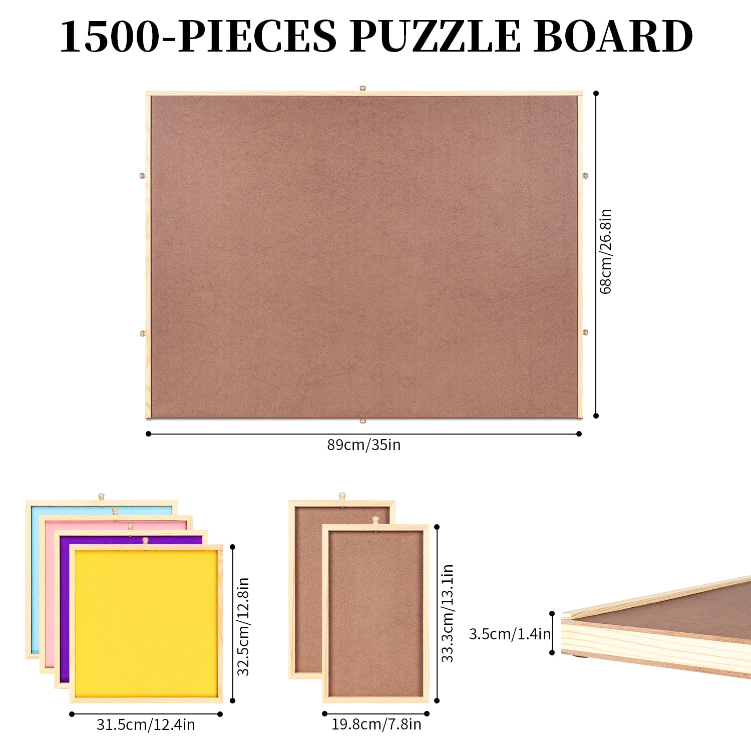 Planche de puzzle réglable de 1500 pièces
