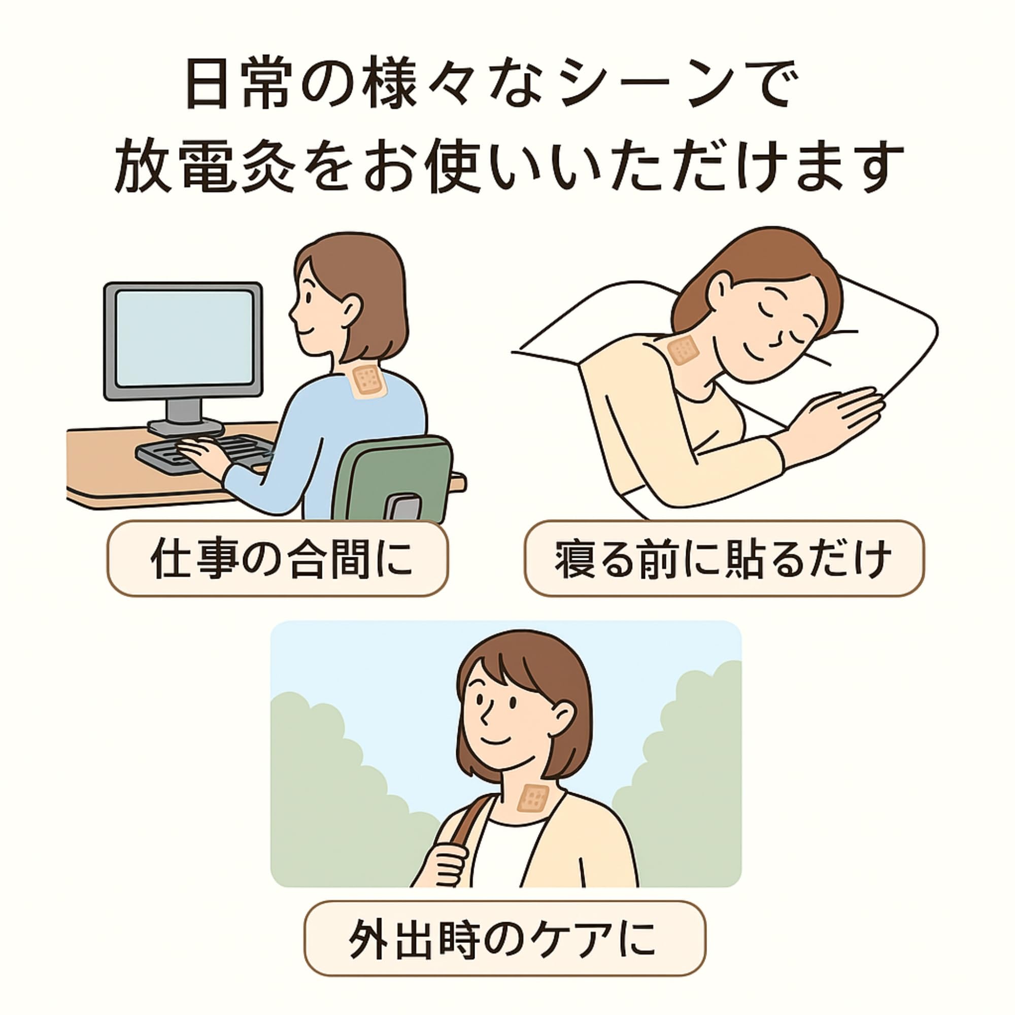 Amazon.co.jp: 放電灸 24枚入り 火を使わないお灸 肩・首・腰用