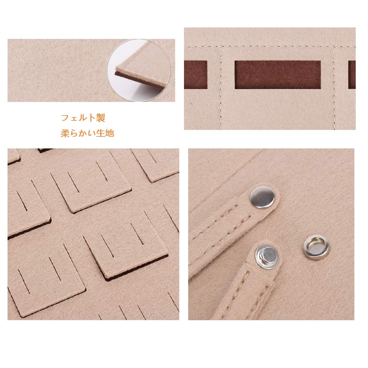 Amazon.co.jp: ジュエリーポーチ ウォールポケット 吊り下げ式 省