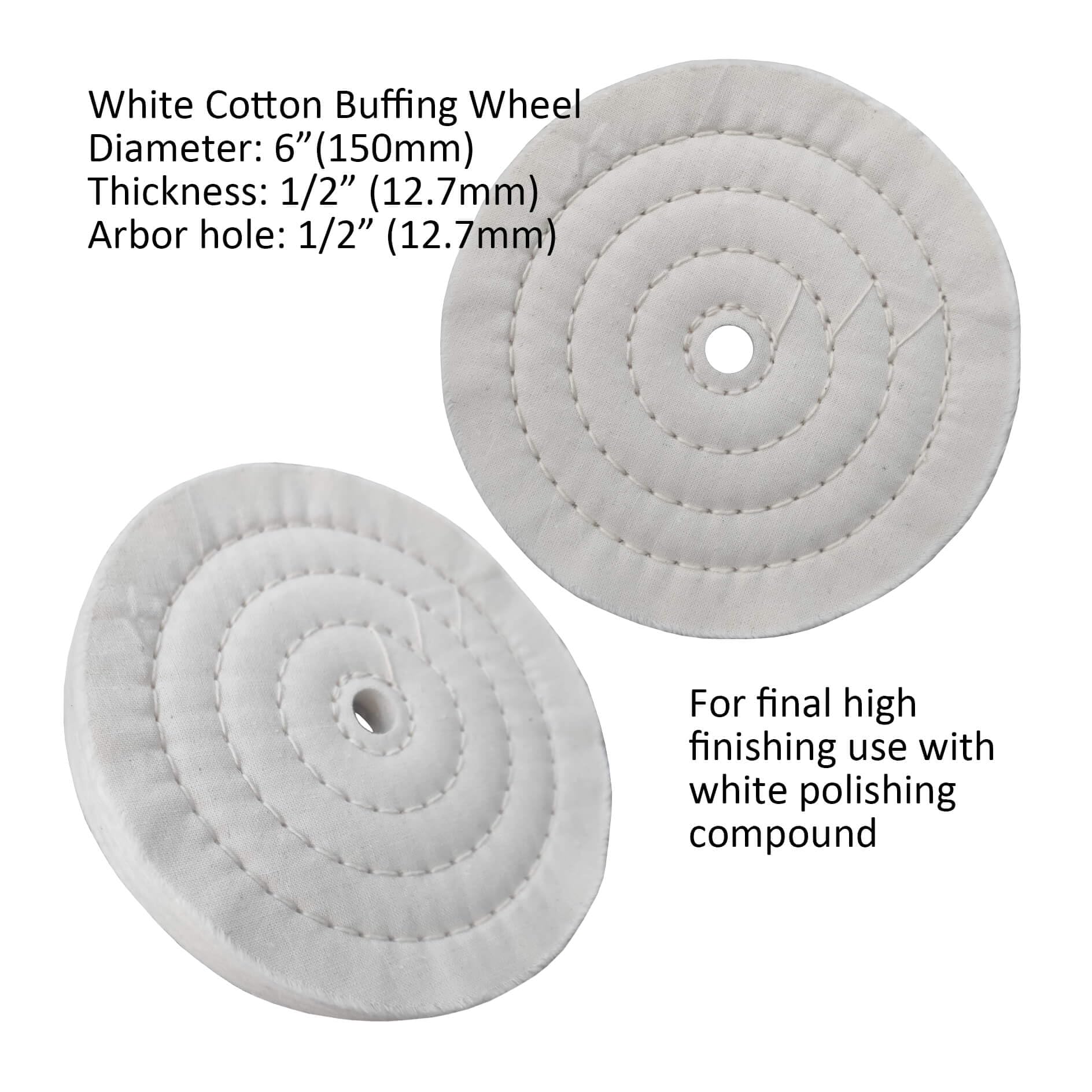 Stainless Steel Polishing Kit - 6" Bench Grinder -5