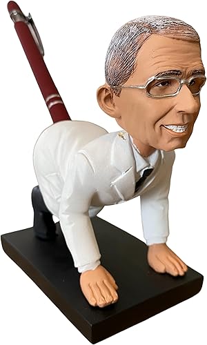 Pesky Patriot Dr. Anthony Fauci Bobblehead Portalápices Regalo de mordaza Divertido anti Lord Fauci Idea de regalo novedosa para estadounidenses