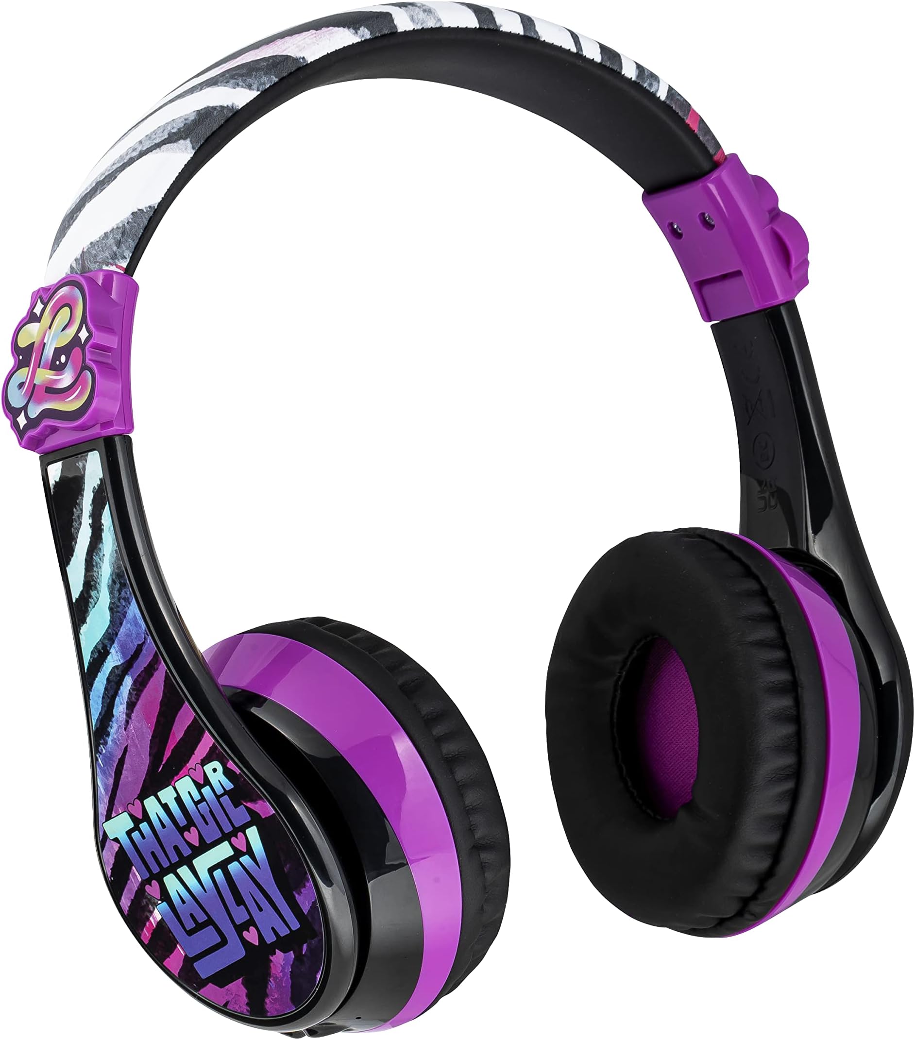 eKidseKids That Girl Lay Lay Bluetooth Headphones, Wireless Headphones with Microphone, Kids Headphones for School, Home, or Travel