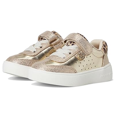 MICHAEL Michael Kors Kids Jem Scotty (Toddler) Girls Shoes Pale Gold Metallic/Leopa