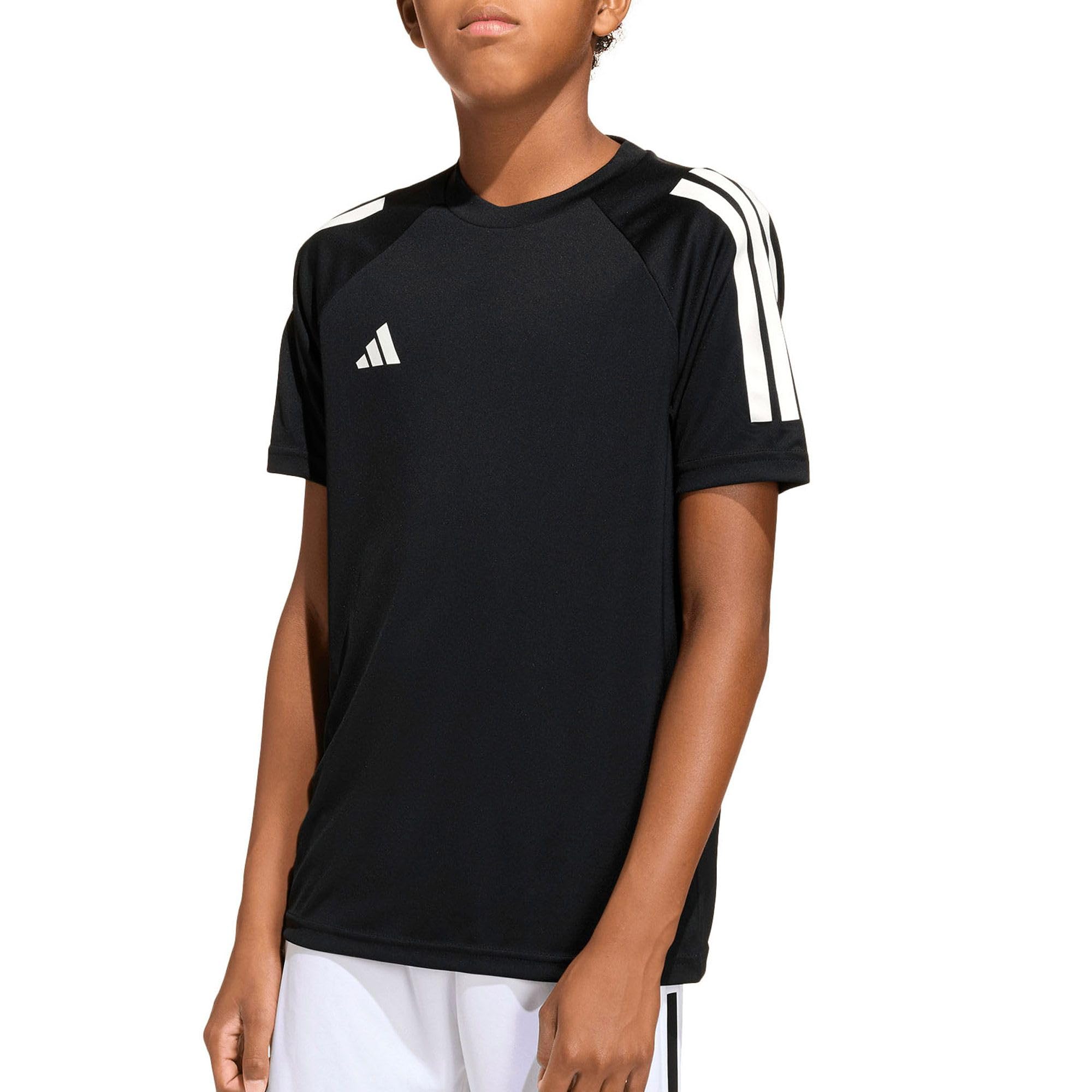 adidas Boy's Sereno Shirt, Black/White, 13-14 Years