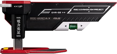 Miniatura 12 de ASUS ROG Herculx EVA-02 Edition - Tarjetero (diseño sin herramientas, nivel de burbuja incluido, aleación de zinc maciza, 2.835-5.039 in, Aura Sync)