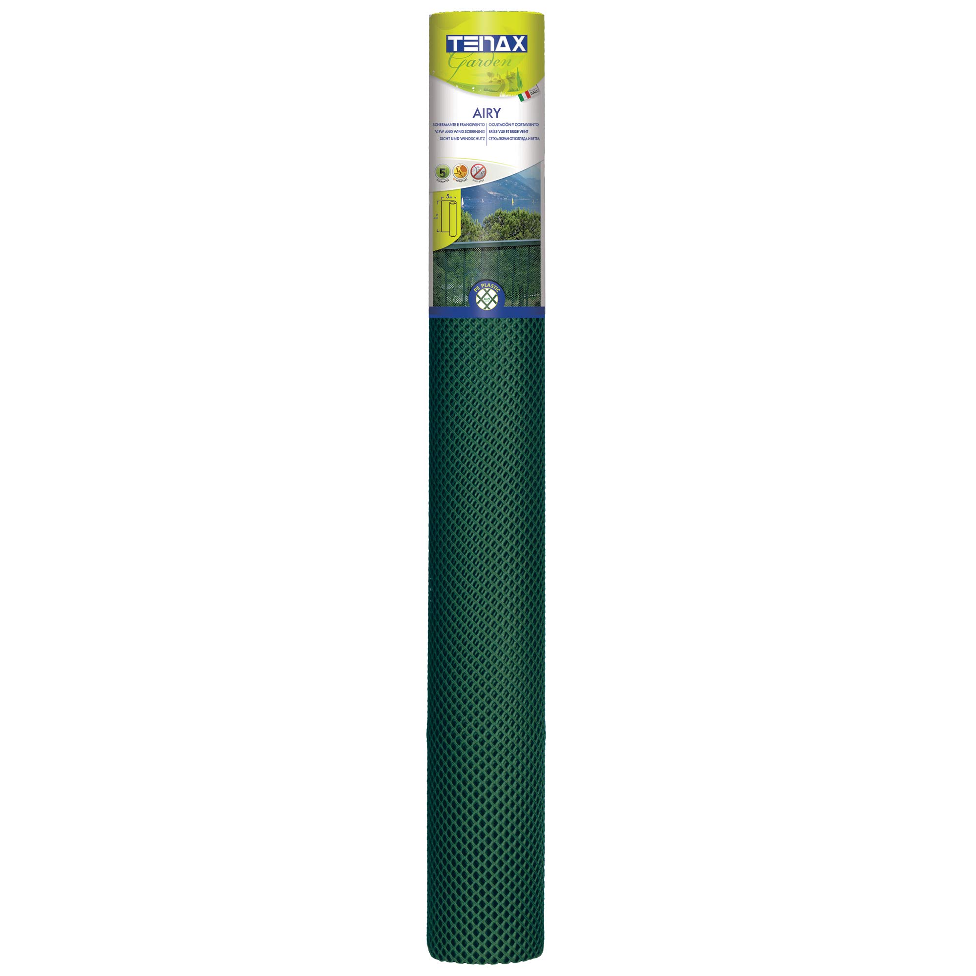 Tenax 72500116 Airy Mesh Against Wind Decorative Plastic Green 500 x 100 cm - Image 2