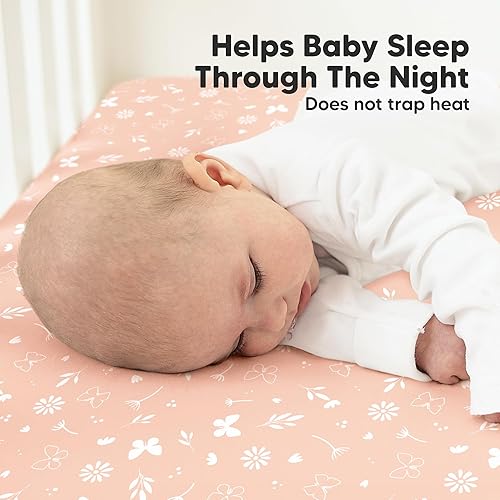 Miniatura 5 de KeaBabies Paquete de 2 sábanas orgánicas para cuna para niños, niñas, sábanas bajeras de jersey para cuna de bebé, sábanas de algodón transpirable