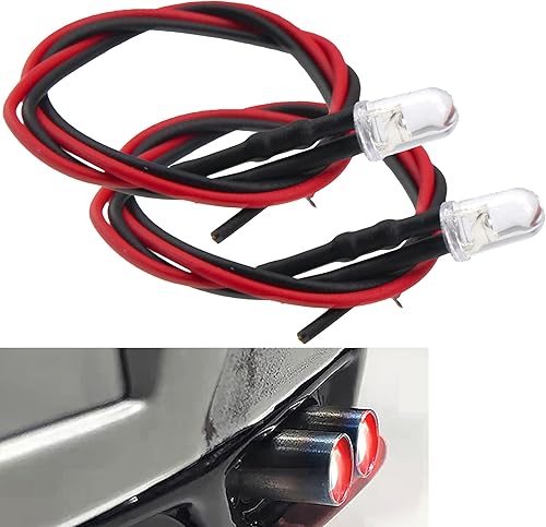 Miniatura 6 de ShareGoo - Tubo de escape de simulación de metal LED modificado compatible con Traxxas HPI HSP 94123 Sakura D4 Tamiya TT01 1/10 RC Drift Car