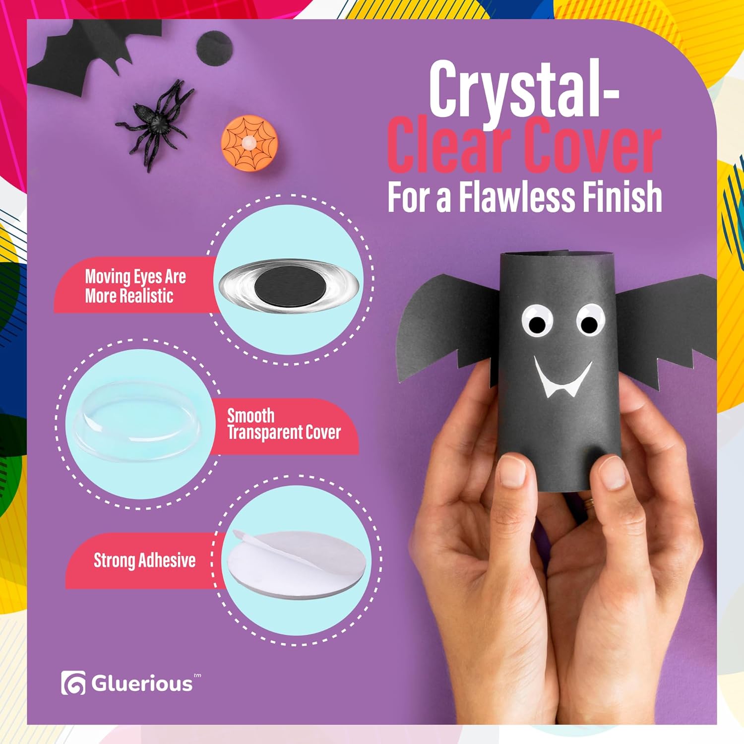 Ojos Googly Autoadhesivos Para Manualidades En Colores Varia | Cuotas Sin Interés