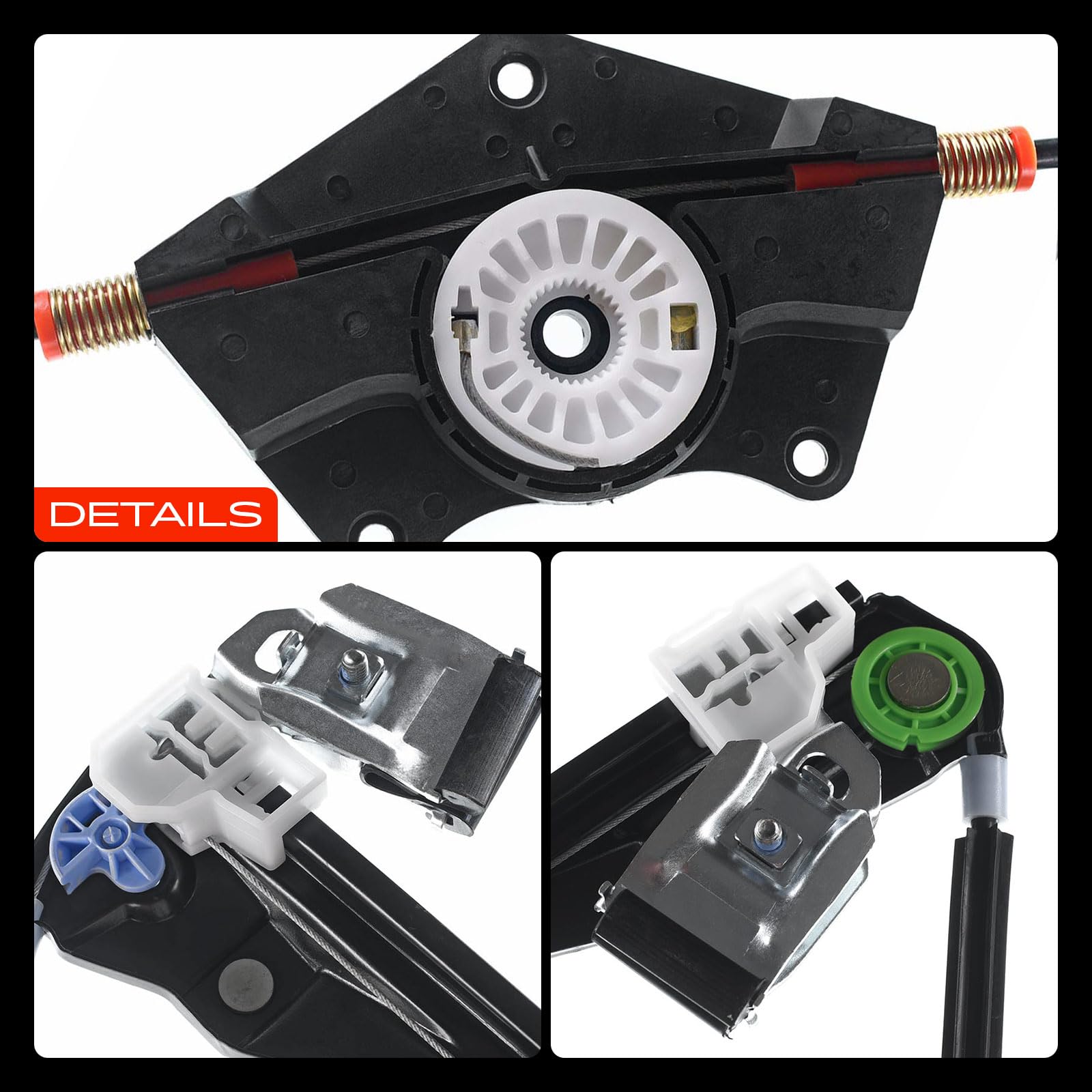 Frankberg Elevalunas Mecanismo elevalunas Eléctrico sin Motor Delantero izquierdo Sin placa 4/5-Puerta Compatible con Superb 3U4 Passa.t 3B2 3B3 3B5 3B6 Replace# 3B1837461