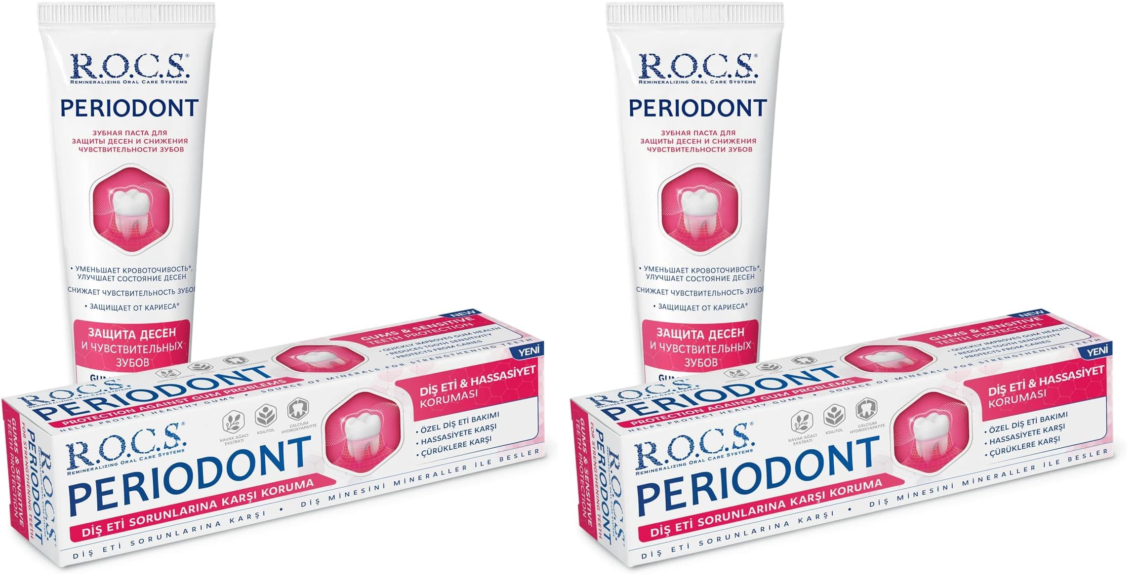 R.O.C.S. PERIODONT DİŞETİ BAKIMINA ÖZEL DİŞ MACUNU (94g) (2 paketi)