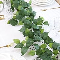 Vista 59 de Mizii 2 Strands Artificial Maples Vines Garland 79" Fake Vine Silk Maple Leaves Faux Hanging Fall Garland for Fall Decor Thanksgiving Porch Mantle
