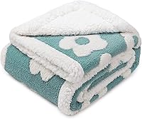 Luciphia Waterproof Dog Blanket 40x28 Blue - Washable Fluffy Sherpa Fleece Shag Pet Throw for Couch Sofa Protection Medium Dogs Cats