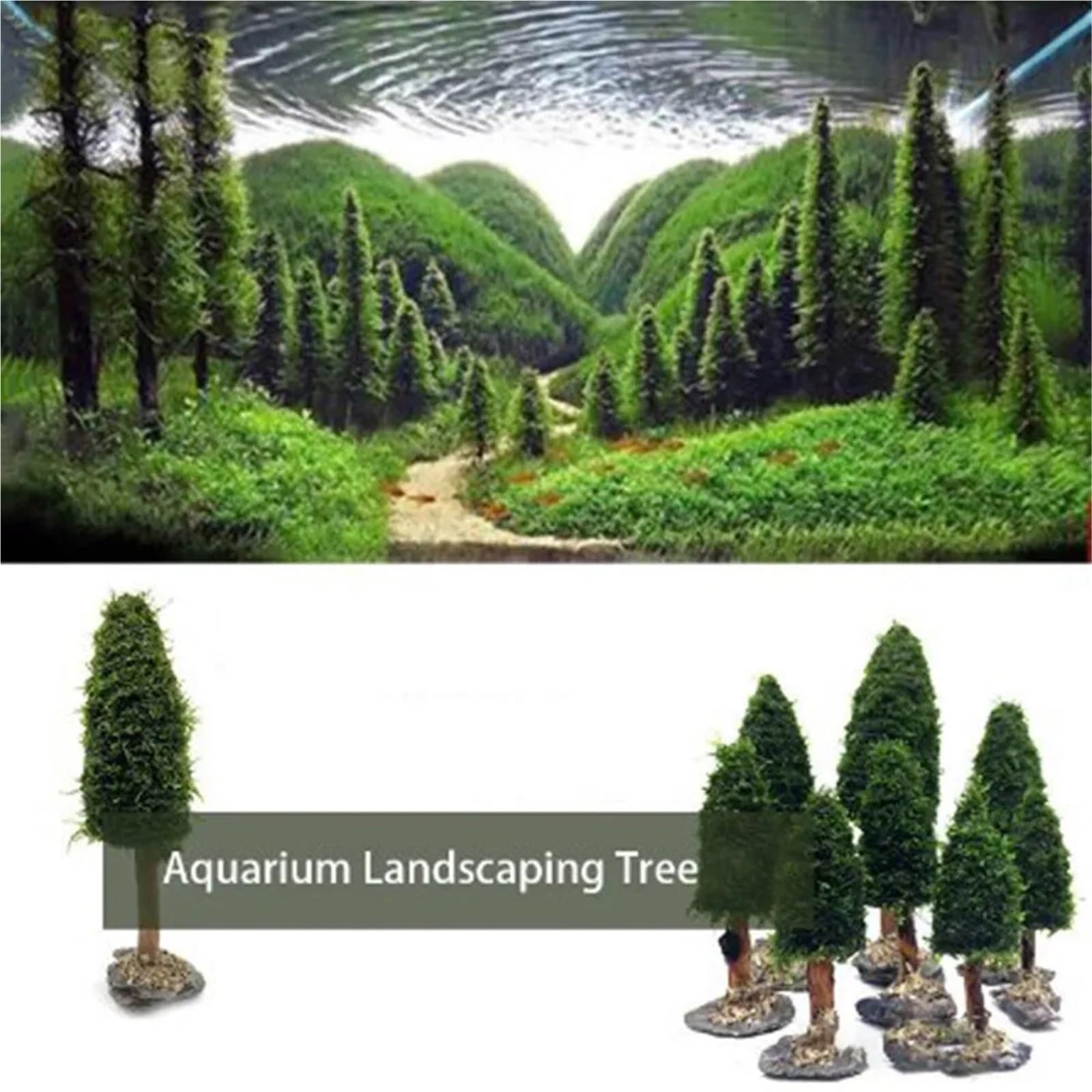 Legno Galleggiante per Acquario Tronco di Legno Galleggiante, radice, Albero, 4 Teste, Acquario, Piante, Paesaggio, Albero di Legno