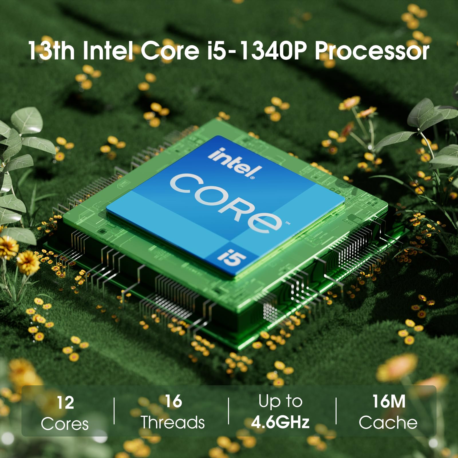 ASUS NUC 13 Pro Mini PC, Intel NUC 13 Business Intel Core i5-1340P (12C/16T, Up to 4.6GHz), 16GB DDR4 RAM 512GB PCIe 4.0 NVMe SSD, 8K/HDR/4 Display/WiFi6E/BT5.3/Windows 11 Pro/Quiet - 3