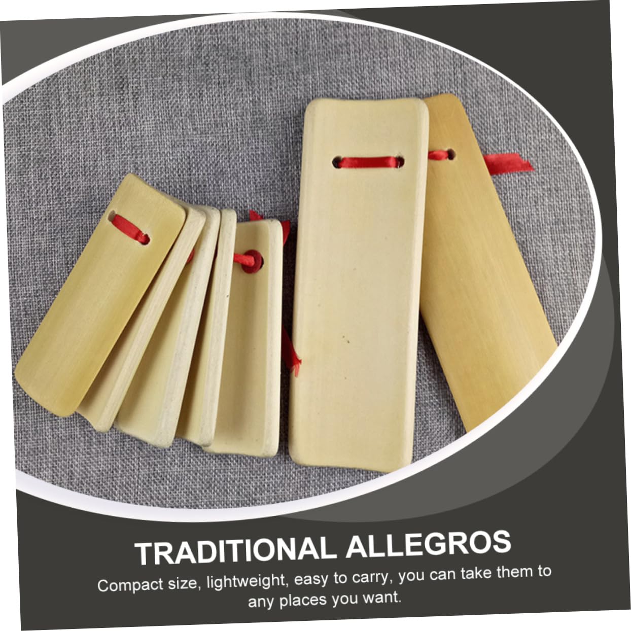 ERINGOGO Beginner's Quick-pick Music Instruments Training Instruments Safe Comfortable for Boys and Girls Traditional Chinese Clappers