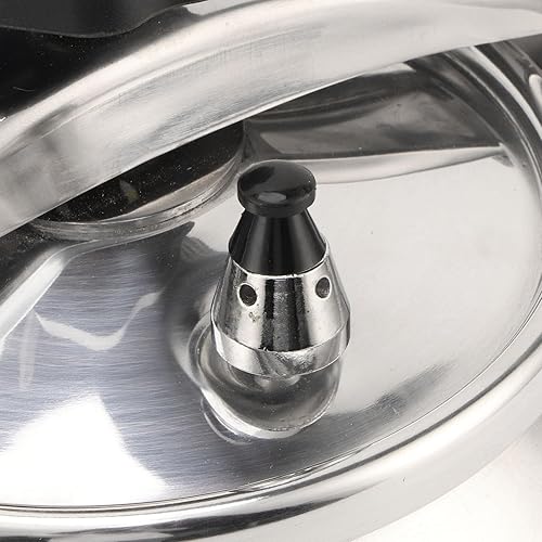 Miniatura 9 de Olla a presión de acero inoxidable, recipiente a presión a prueba de explosiones de aluminio de gran capacidad con fondo compuesto para estufas