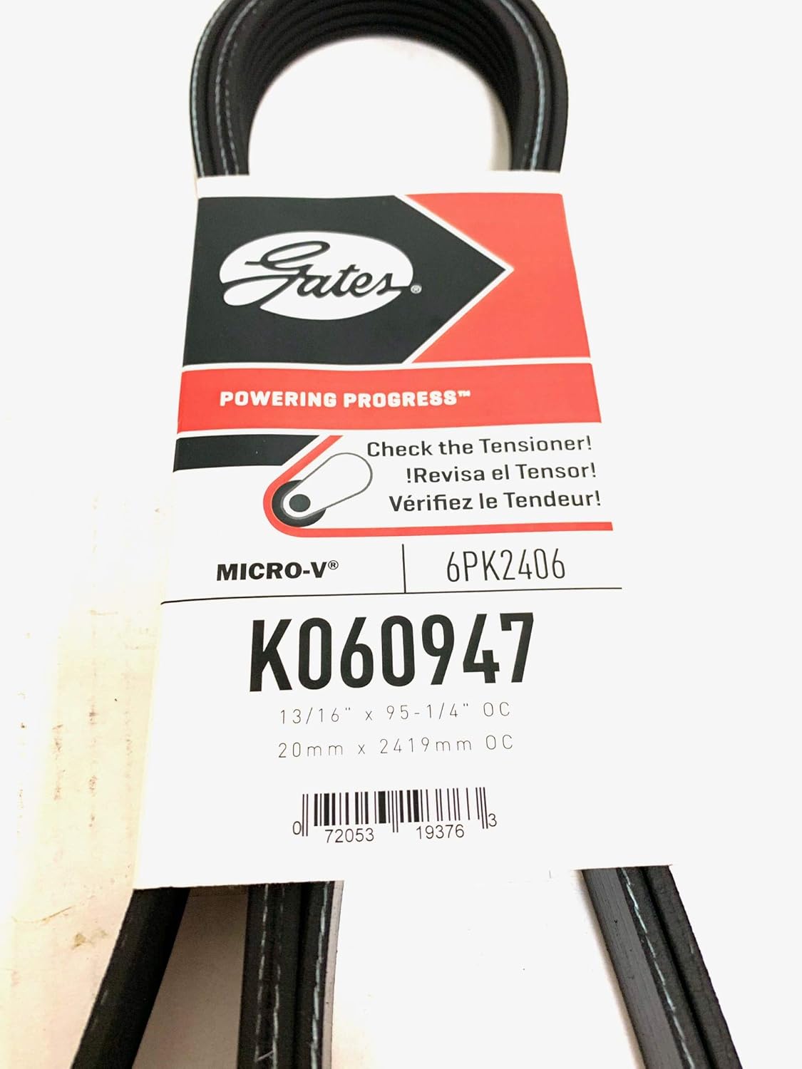 Gates K060947 Micro-V Serpentine Drive Belt