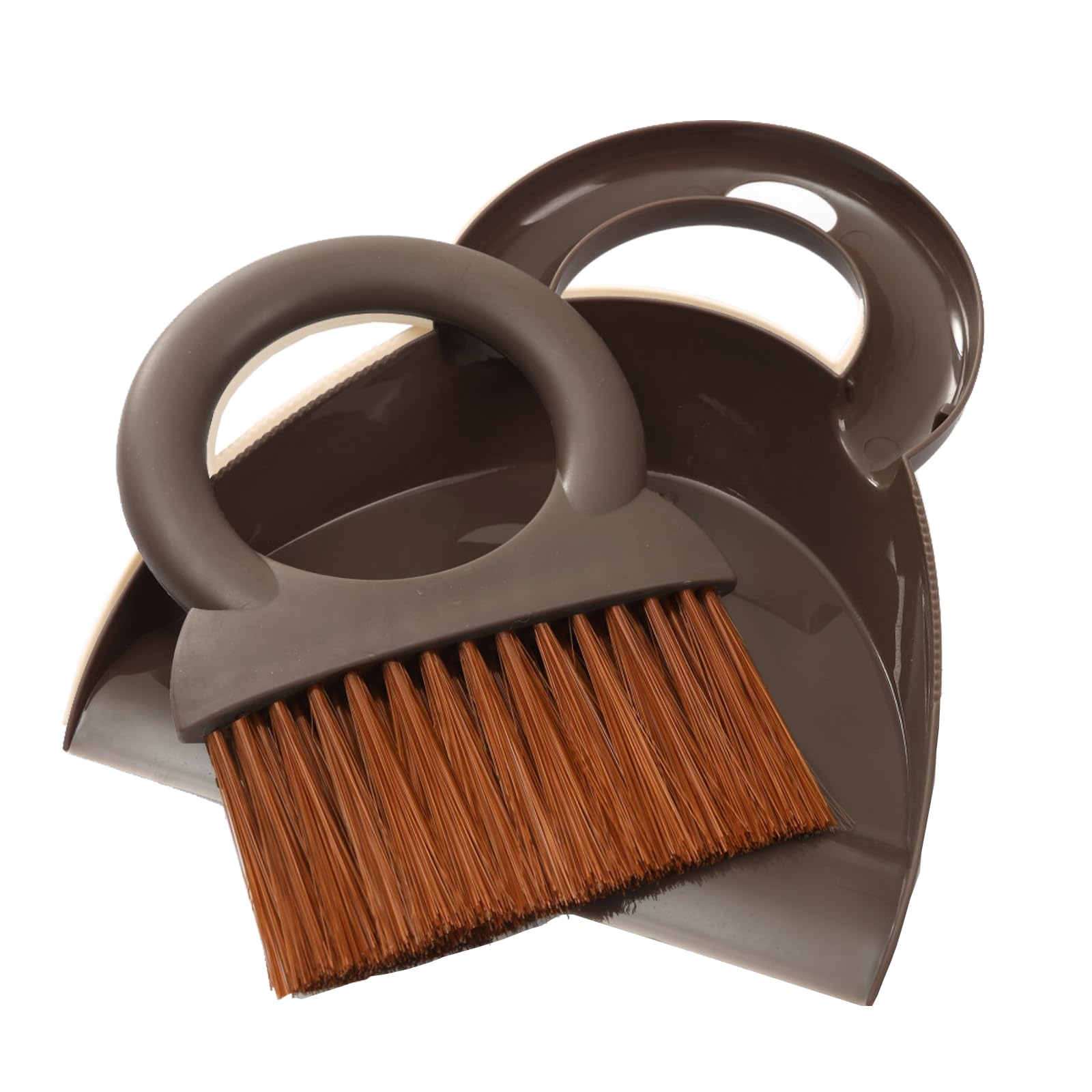 Brosse à poignée ronde et pelle pour éliminer les poils d'animaux sur le sol