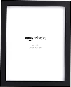 Amazon Basics Rectangular Marco para fotos, 20 x 25 cm, 2 Unidad, Negro