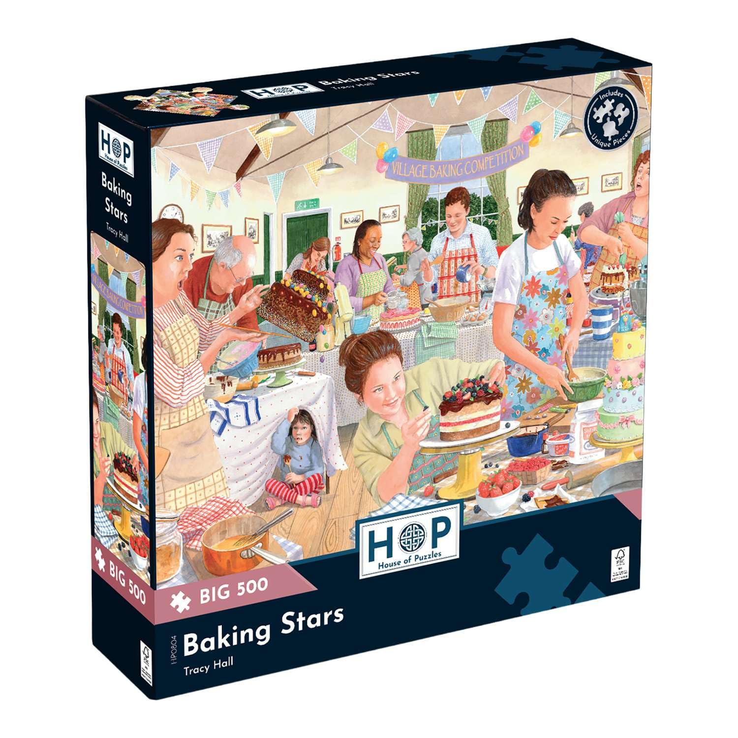 The House of Puzzles | Baking Stars BIG 500 Piece Jigsaw Puzzle | Food Theme for Adults — image 1